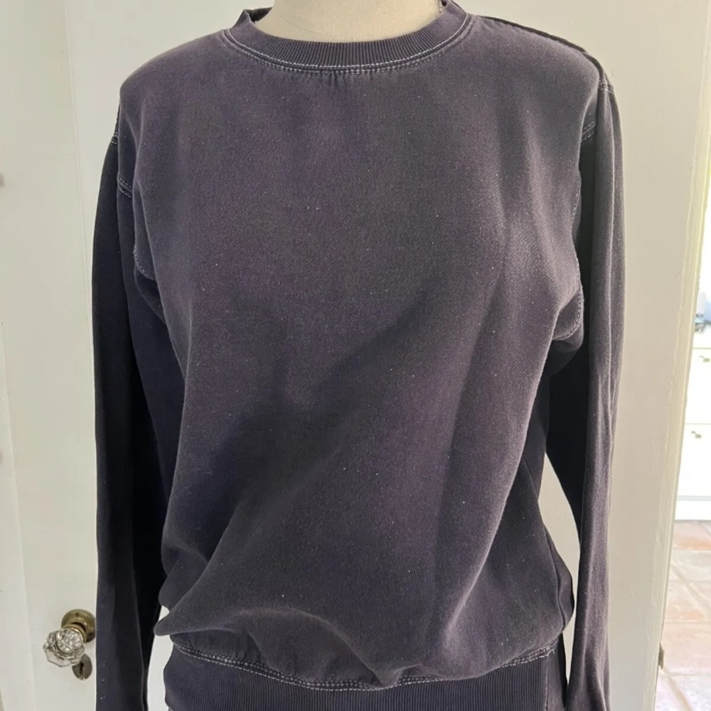 John Galt /Brandy Melville Solid Blue Sweatshirt, One Size
